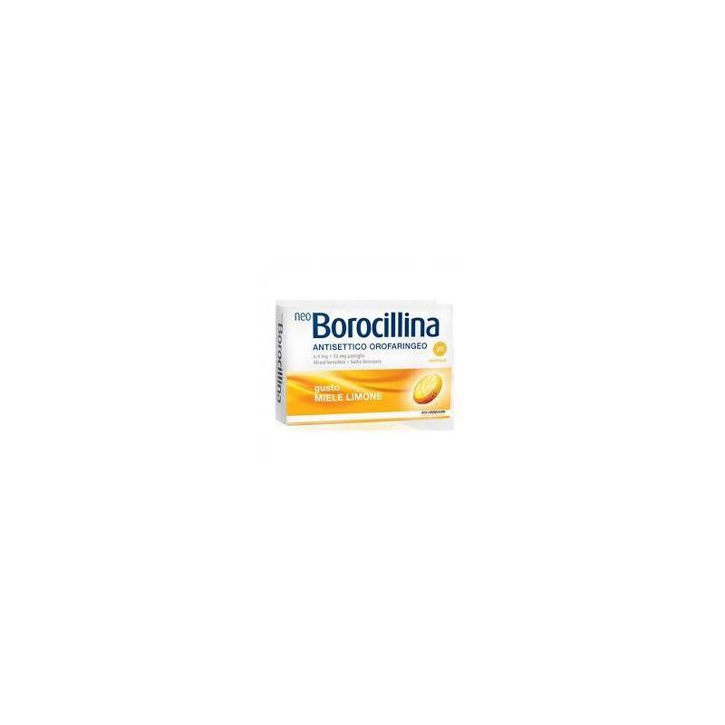 Neo Borocillina Farmaco per il mal di Gola 16 Pastiglie Limone e Miele