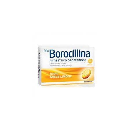 Neo Borocillina Farmaco per il mal di Gola 16 Pastiglie Limone e Miele