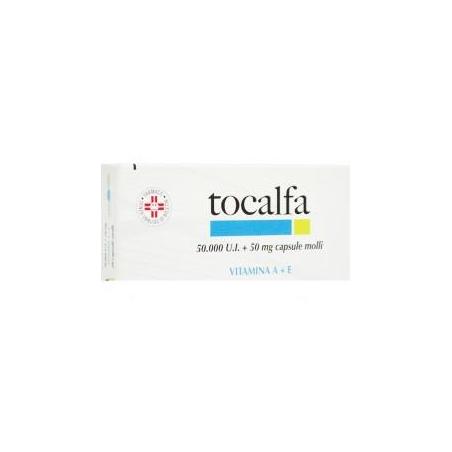 TOCALFA 20 Capsule Molli Vitamina A 50000 UI + Vitamina E 50 g