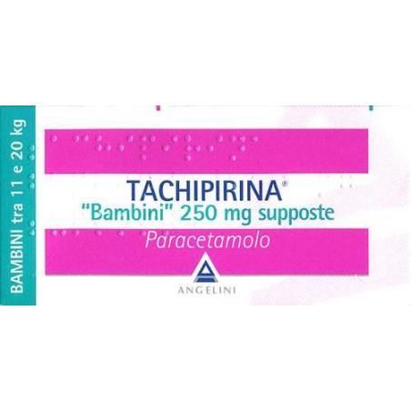 TACHIPIRINA*BB 10 supp 250 mg