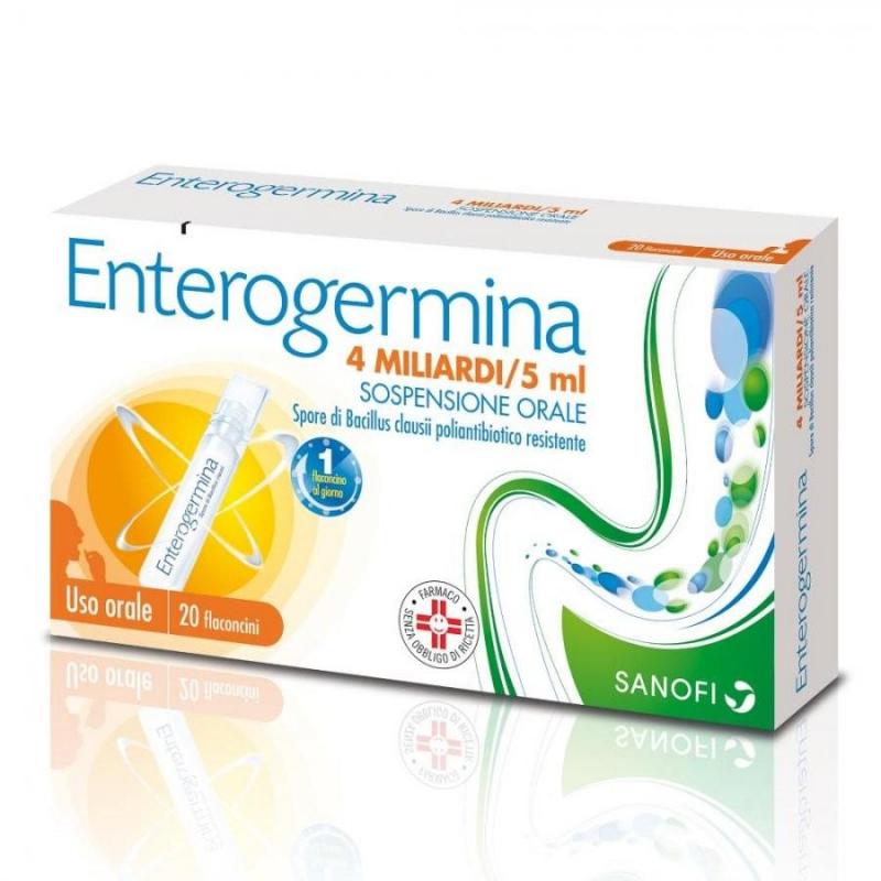 Sanofi Enterogermina*os soluz 20 flaconcini 4 mld/5 ml