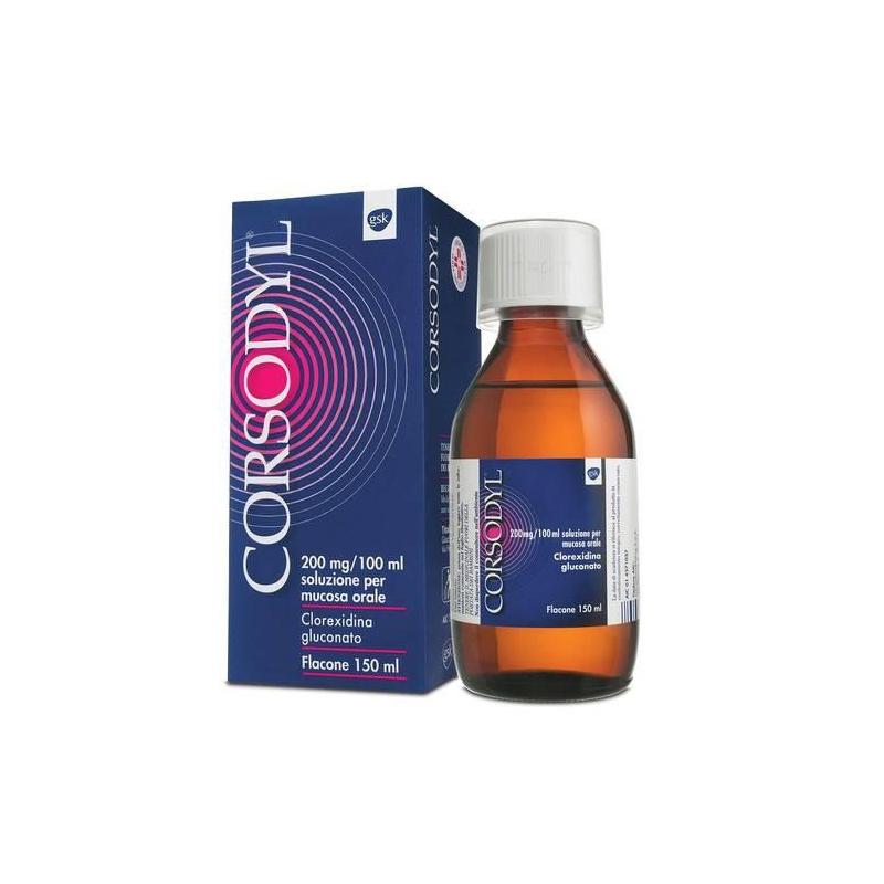 Corsodyl Soluzione per Mucosa Orale con Azione Disinfettante 150 ml