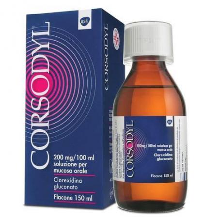 Corsodyl Soluzione per Mucosa Orale con Azione Disinfettante 150 ml