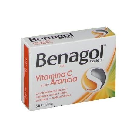 BENAGOL VIT C*36PAST ARANCIA