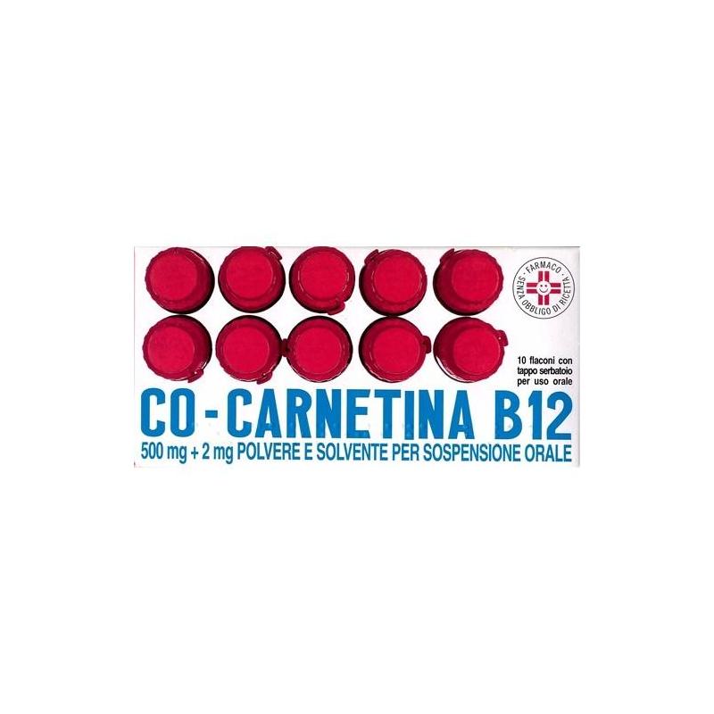 Cocarnetina B12*os sosp 10 flaconcini 10 ml 500 mg + 2 mg