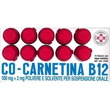 Cocarnetina B12*os sosp 10 flaconcini 10 ml 500 mg + 2 mg