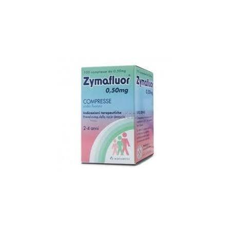Madaus Zymafluor 0,50 mg 100 Compresse Prevenzione Carie Dentaria