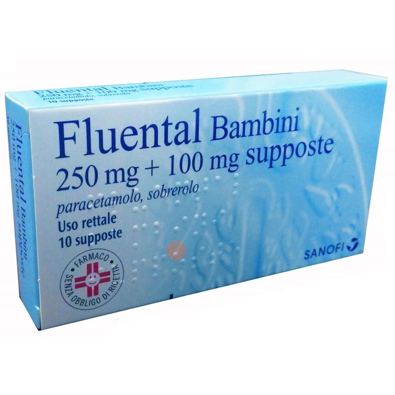 FLUENTAL*BB 10 supp 100 mg + 250 mg