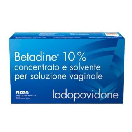 Meda Betadine +5 Flaconi +5 Fiale +5 Cannule Soluzione Vaginale