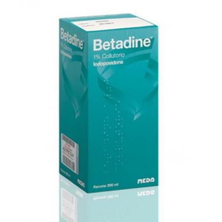 Meda Betadine 200 ml 1% Collutorio per Disinfezione della Mucosa Orale