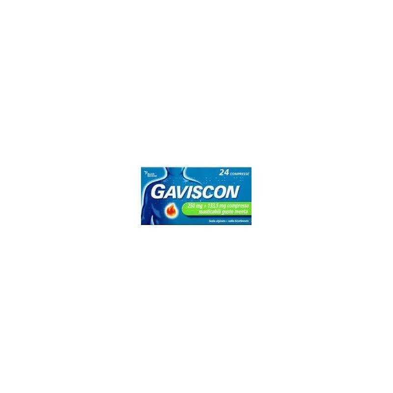 GAVISCON*24 cpr mast 250 mg + 133,5 mg menta