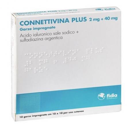 Connettivina Plus 10 Garze Disinfettate Cute Lesa