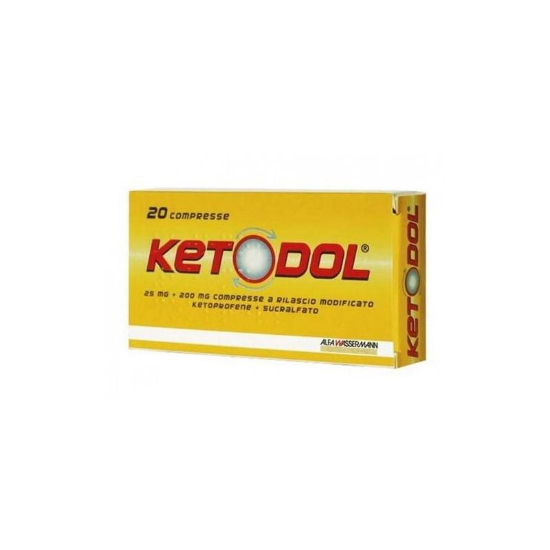 KETODOL*20 cpr 25 mg + 200 mg rilascio modificato