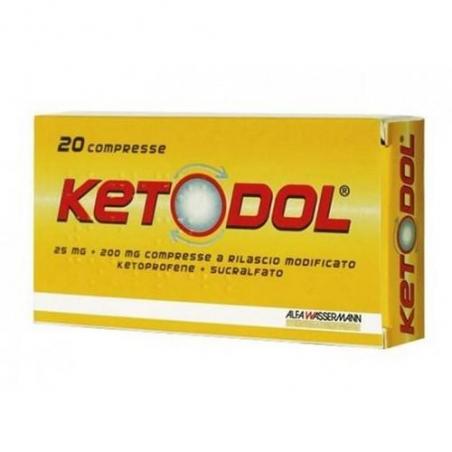 KETODOL*20 cpr 25 mg + 200 mg rilascio modificato