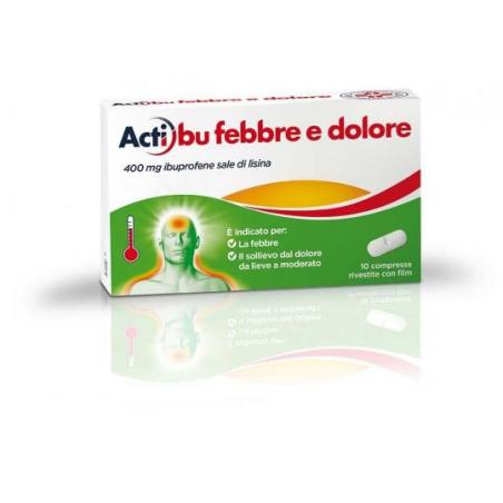 Actibu Febbre Dolore 10 Compresse 400 mg