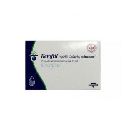 Polifarma Ketoftil 25 Monodose Collirio 0,5 Ml 0,05%
