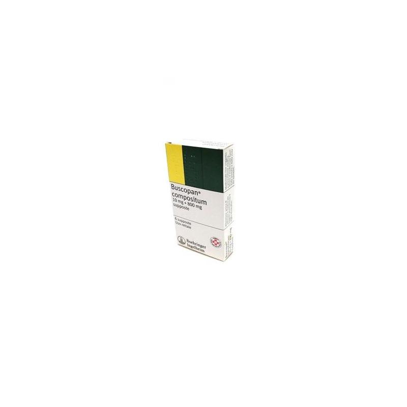 BUSCOPAN COMPOSITUM*6 supp 10 mg + 800 mg