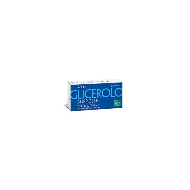 GLICEROLO (SOFAR)*AD 18 supposte glicerina 2.250 mg