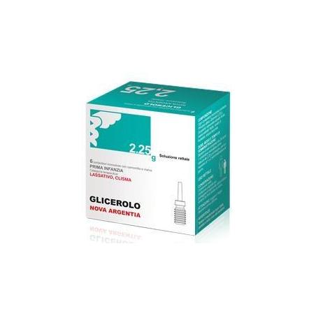 GLICEROLO (NOVA ARGENTIA)*prima infanzia 6 contenitori monodose 2,25 g soluz rett con camomilla e malva