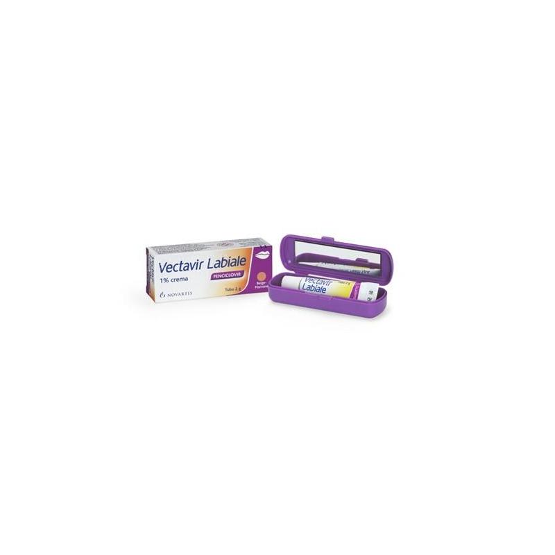 Novartis Vectavir Labiale 1% 2 g Crema per Herpes Labiale