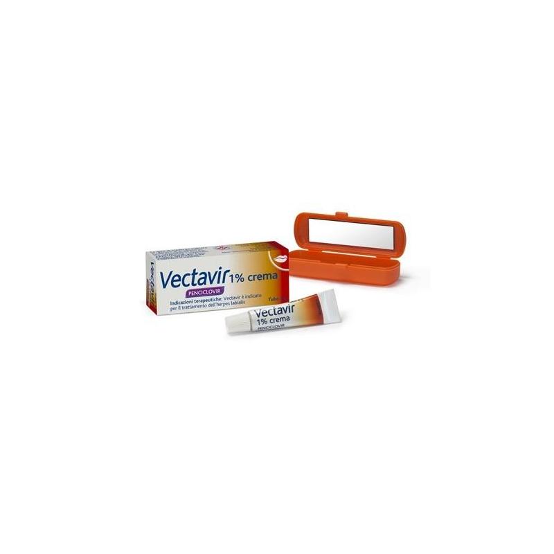 Novartis Vectavir 1% 2 g Crema per Herpes Labiale