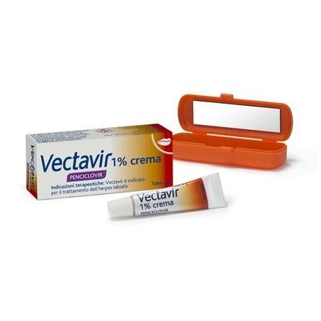 Novartis Vectavir 1% 2 g Crema per Herpes Labiale