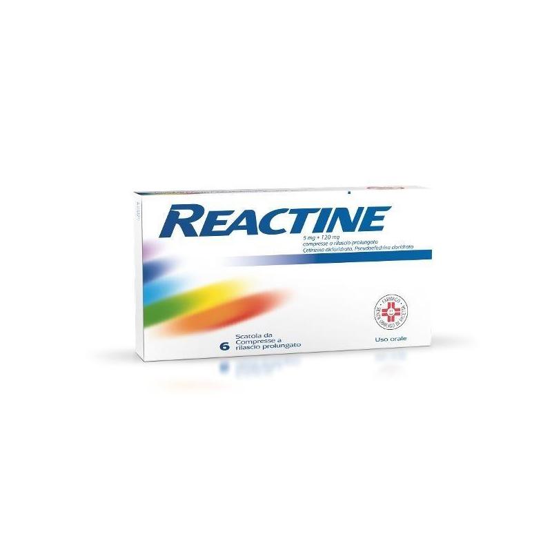 Johnson & Johnson Reactine 6 Compresse 5mg+120mg Rp