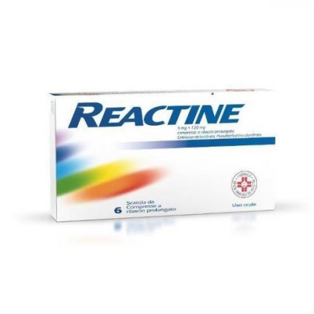 Johnson & Johnson Reactine 6 Compresse 5mg+120mg Rp