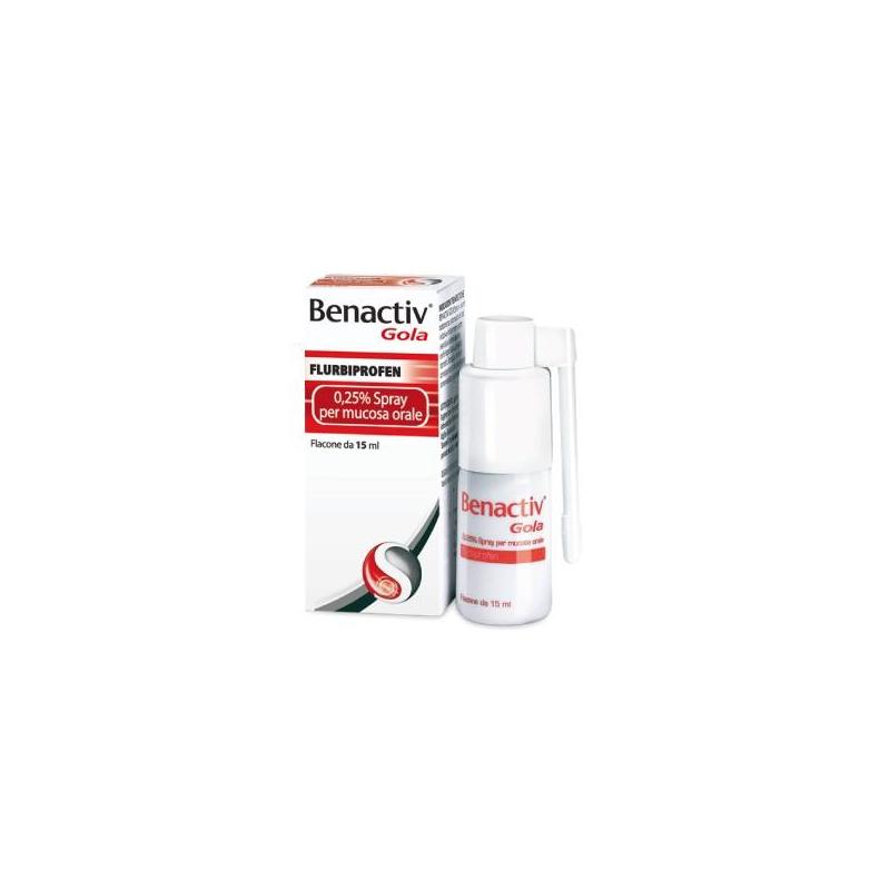 BENACTIV GOLA*spray mucosa os 15 ml 0,25%