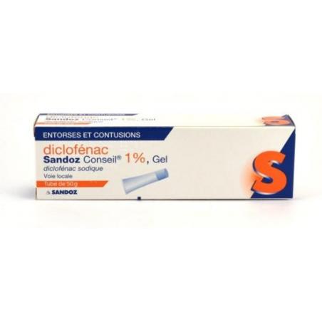 SANDOZ DICLOFENAC GEL 50G 1%