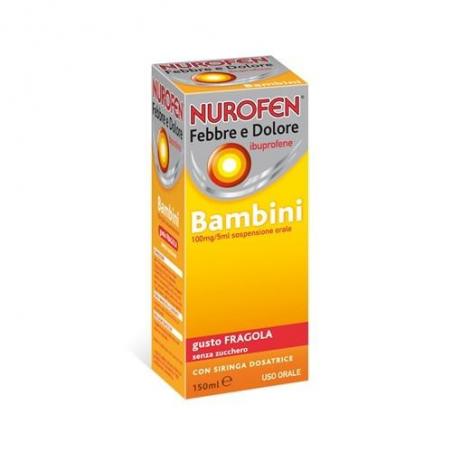 Nurofen Febbre E Dolore*bb Os Sosp 150 Ml 100 Mg/5 Ml Fragola S/zucchero C/siringa