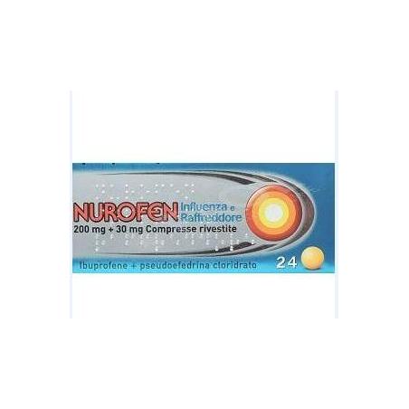 Reckitt Benckiser H. Nurofen Influenza E Raffreddore 24 Compresse Rivestite 200 Mg + 30 Mg