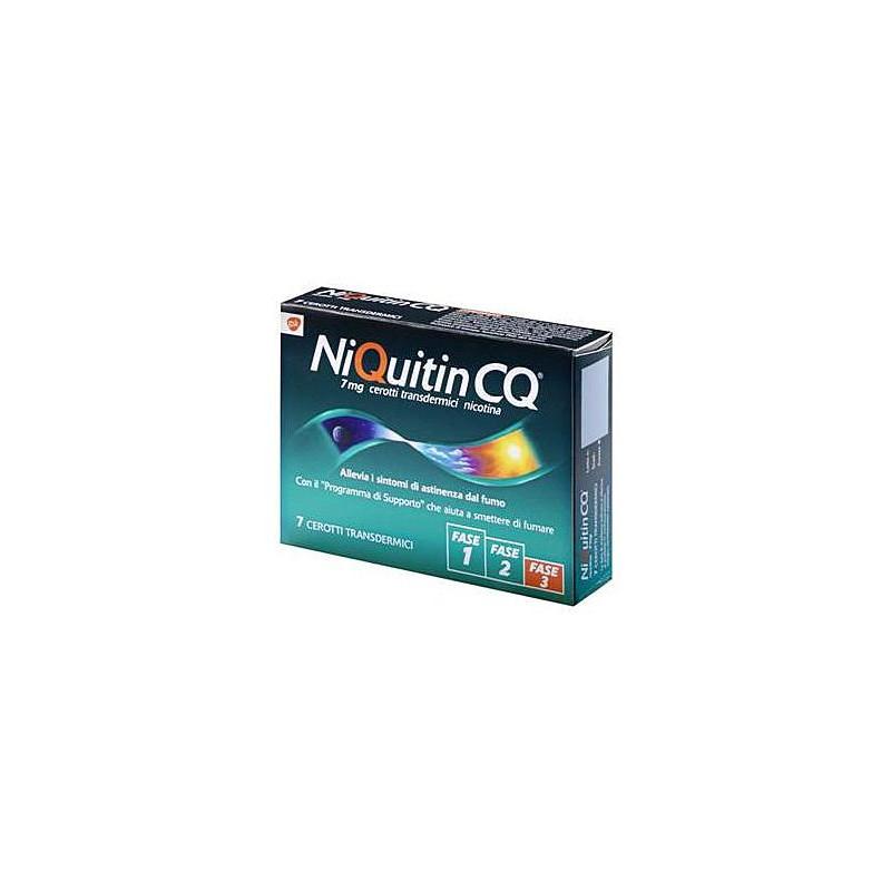 NiQuitin Cerotti Transdermici per Astinenza da Nicotina 7 Cerotti 7MG/24H