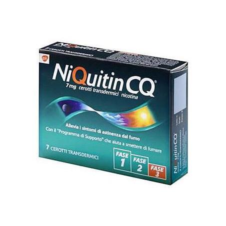 NiQuitin Cerotti Transdermici per Astinenza da Nicotina 7 Cerotti 7MG/24H