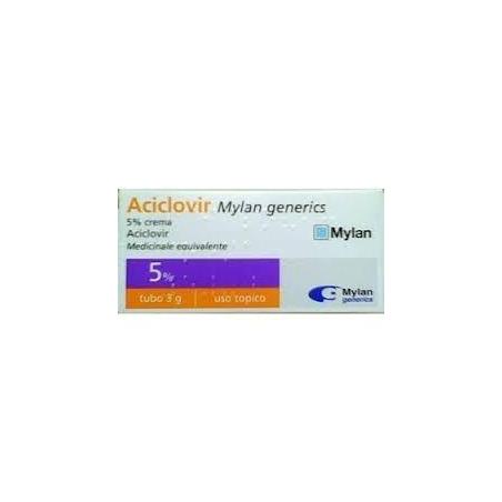 ACICLOVIR (MYLAN)*crema derm 3 g 5%