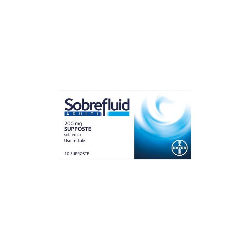 SOBREFLUID*ADULTI 10 supp 200 mg