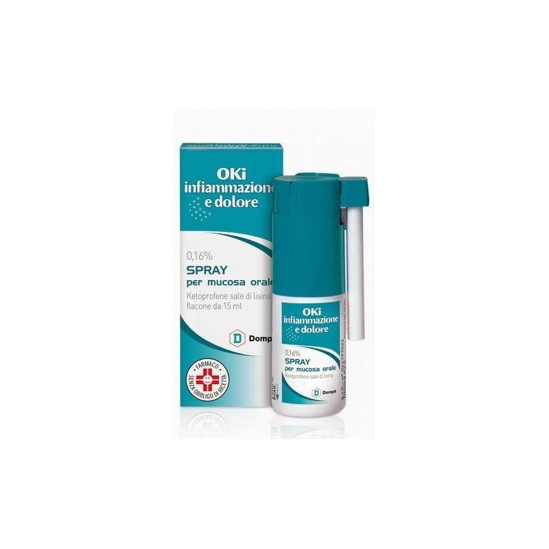 OKI INFIAMMAZIONE E DOLORE*spray mucosa os 15 ml 0,16%