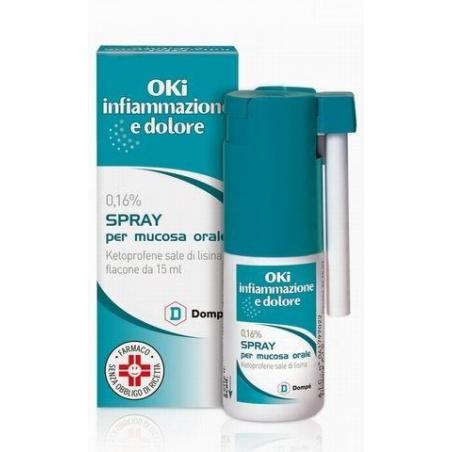 OKI INFIAMMAZIONE E DOLORE*spray mucosa os 15 ml 0,16%