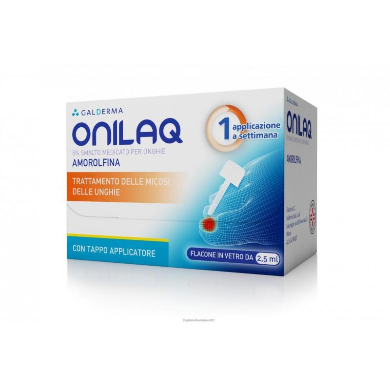 Galderma Onilaq 5% 2.5 ml Trattamento Micosi Unghie