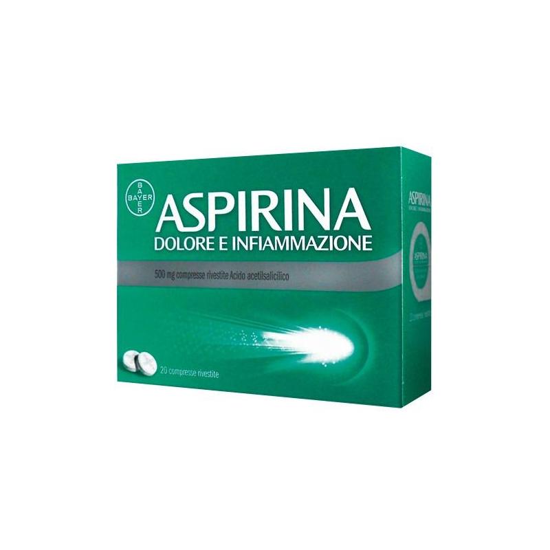 ASPIRINA DOLORE E INFIAMMAZIONE*20 cpr riv 500 mg