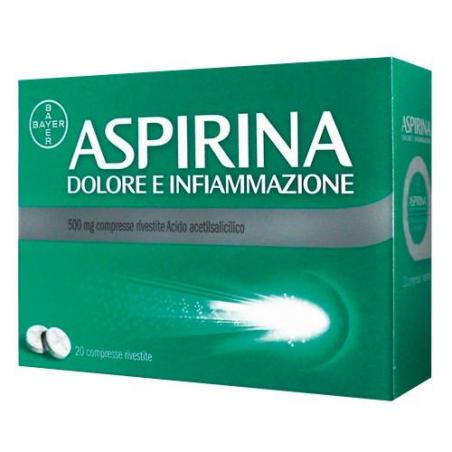 ASPIRINA DOLORE E INFIAMMAZIONE*20 cpr riv 500 mg