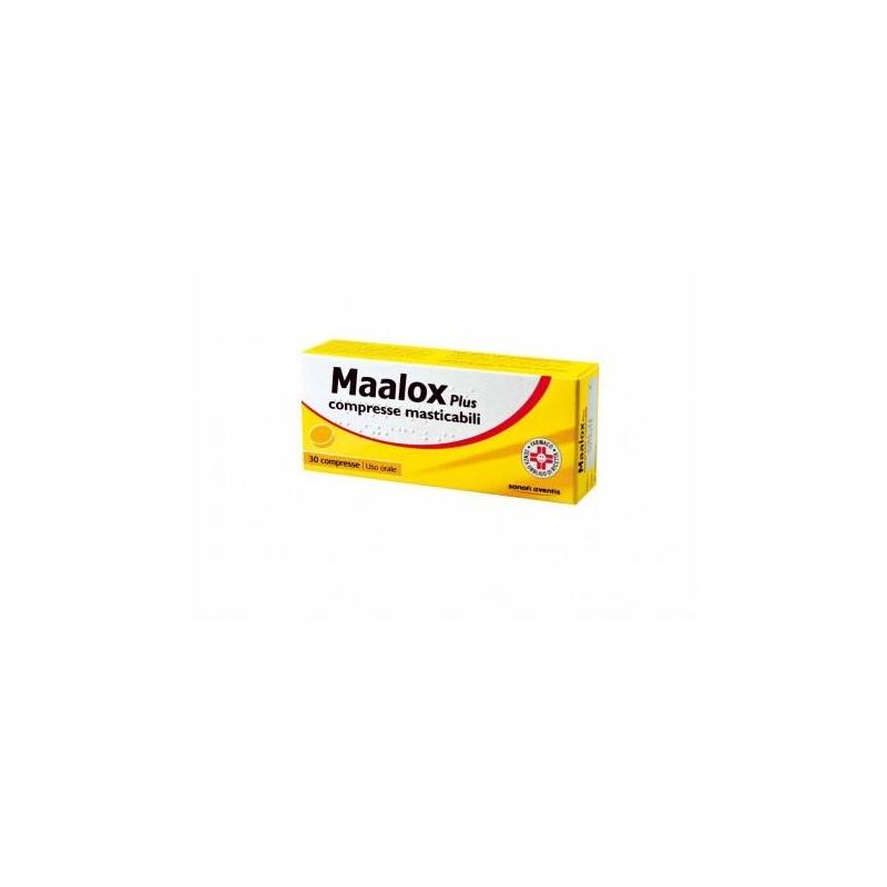 MAALOX PLUS*30 cpr mast 200 mg + 200 mg + 25 mg