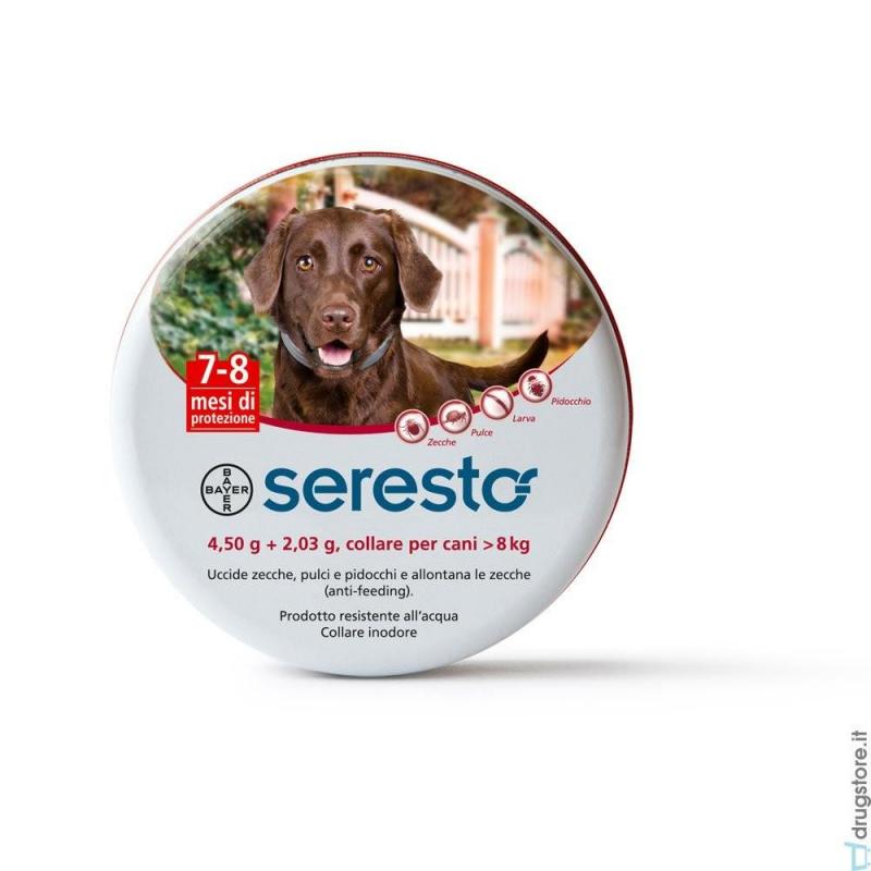 Seresto*Cani 4,50+2,03g da 8kg