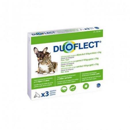 Innovet Duoflect 3 Pipette Medicinale Cani e Gatti Contro Pulci e Zecche