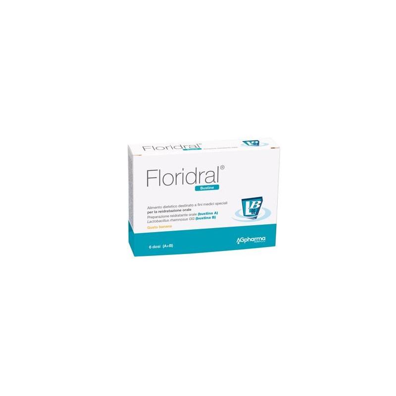 Ag Pharma Floridral Alimento dietetico per la reidratazione orale, 6 bustine