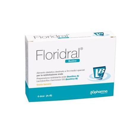 Ag Pharma Floridral Alimento dietetico per la reidratazione orale, 6 bustine