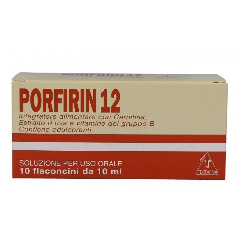 Teofarma Porfirin 12 10 Fiale x 10 ml Integratore Benessere Fisico e Mentale