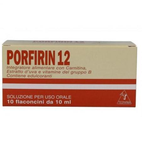 Teofarma Porfirin 12 10 Fiale x 10 ml Integratore Benessere Fisico e Mentale