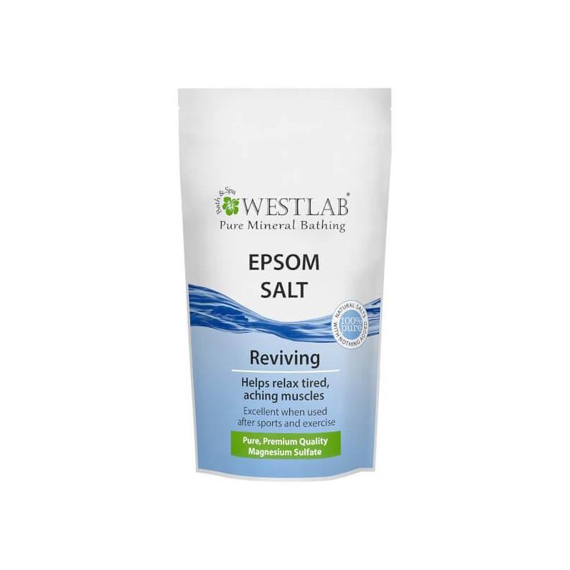 Westlab Epsom Salt 1 kg Crema Sali Per Muscoli Stanchi e Irrigiditi