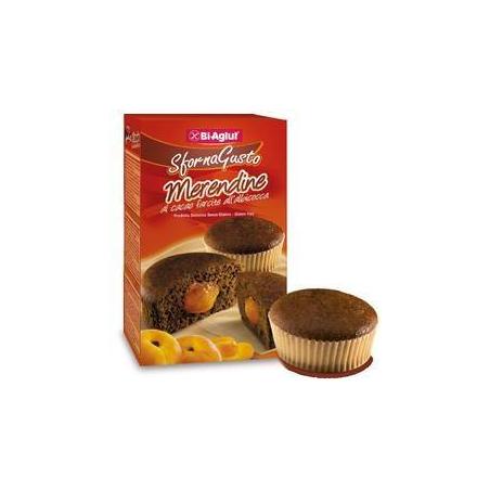 BiAglut Sforna Gusto 200 g Merendine di Cacao Farcite all'Albicocca Senza Glutine